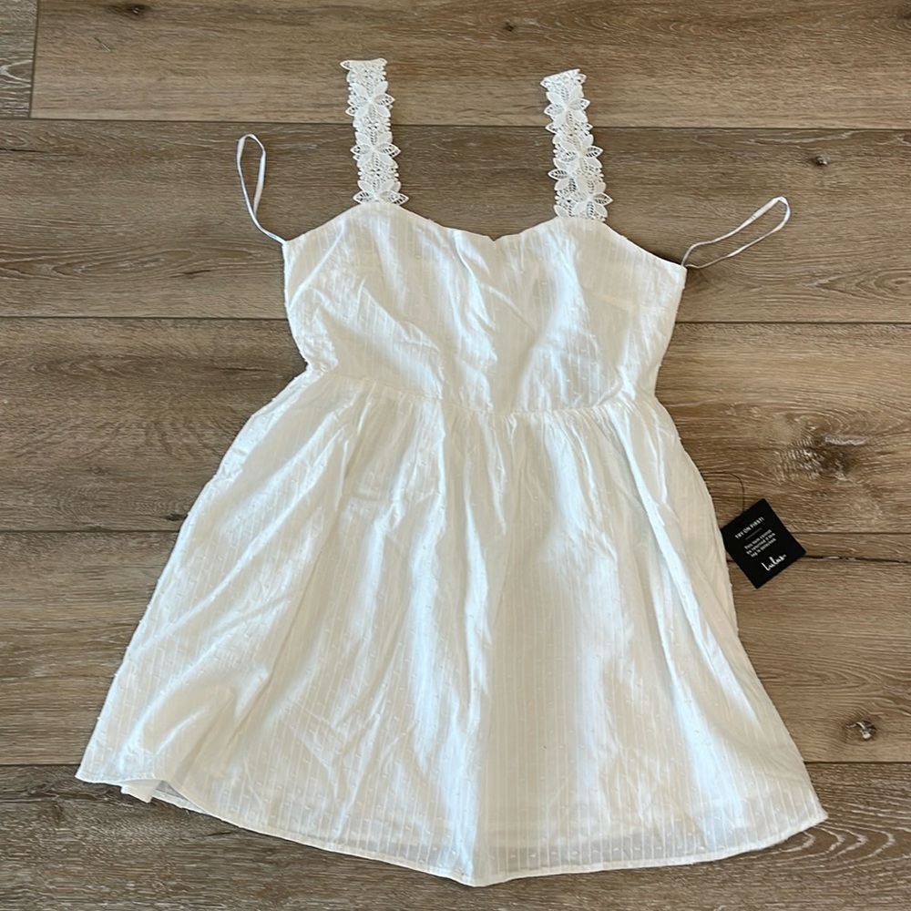 Lulus white dress size large
